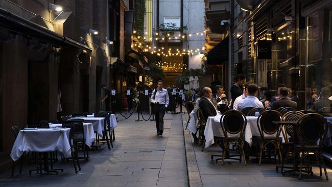 Extended outdoor drinking and dining would be allowed in the precincts. Picture: Monique Harmer