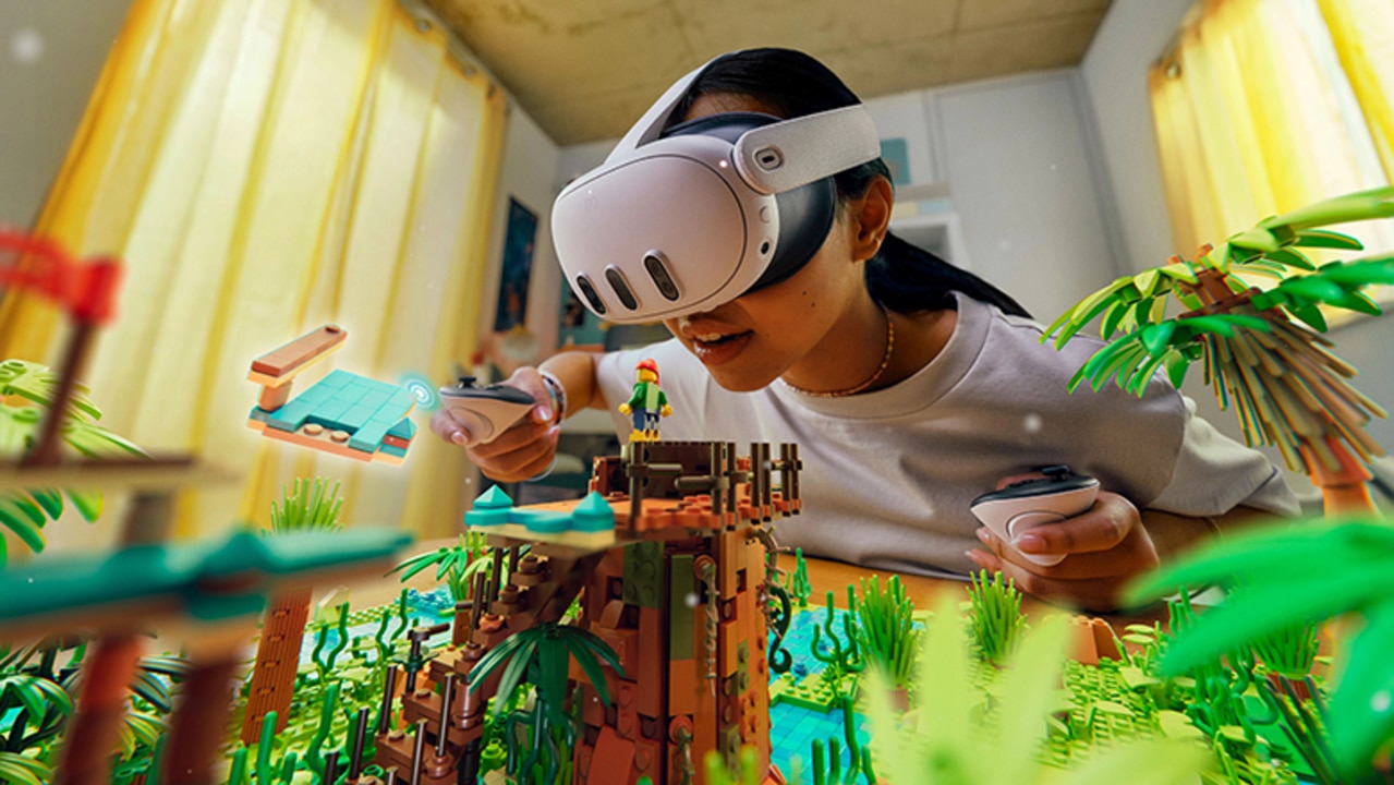 The Quest 3 headset now has mixed reality features. Picture: Supplied