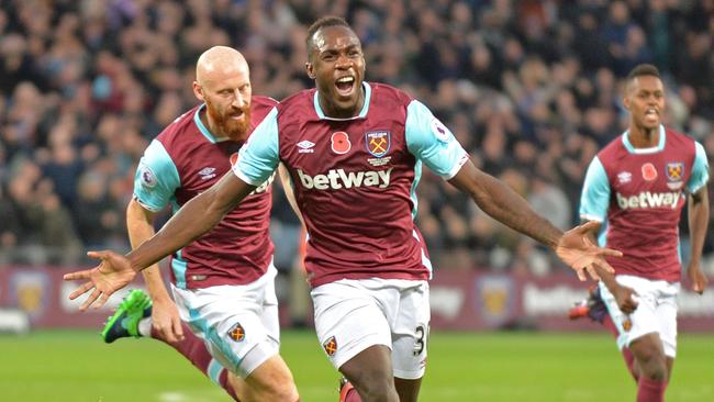 West Ham United's English midfielder Michail Antonio. Photo: AFP PHOTO / OLLY GREENWOOD.