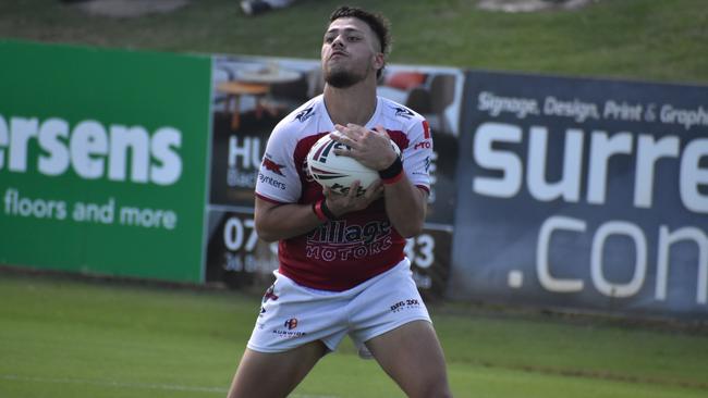 Meninga Cup semi-final action between the Redcliffe Dolphins and Wynnum-Manly Seagulls. Saturday April 15, 2023.
