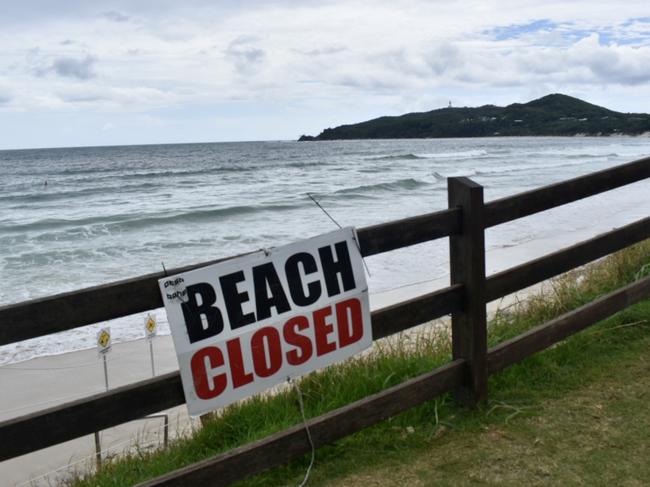 Main Beach in Byron Bay on Monday, January 4, 2021. Picture: Javier Encalada