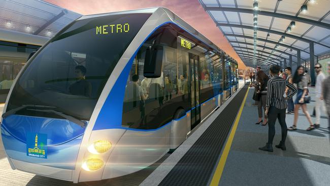 The Brisbane Metro system will now have two lines instead of one.