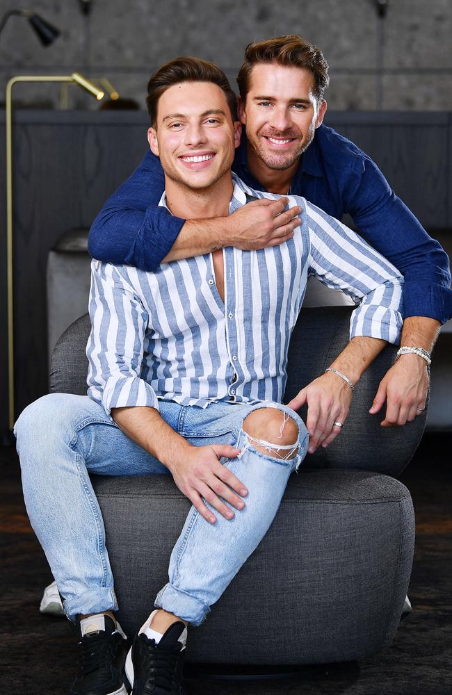 Hugh Sheridan has announced they have split from their fiance, Kurt Roberts. Picture Mark Brake