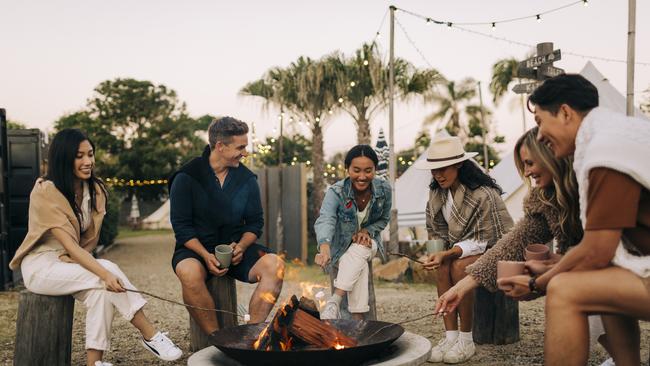 The Hideaway luxury glamping at Cabarita Beach. Picture: Paul Bamford