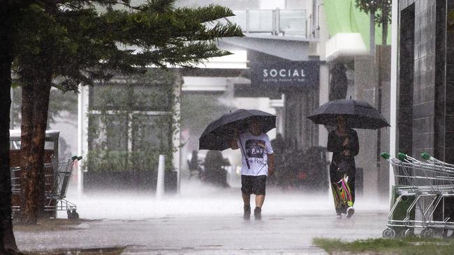 Gold Coast wet weather in mid-December. Picture: Nigel Hallett.