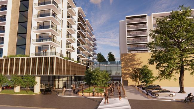 The Unley Central development as seen from Arthur Street.