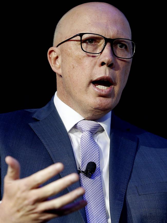 Opposition Leader Peter Dutton has again taken aim at the federal government over its handling of the High Court detainees issues. Picture: NCA NewsWire / John Appleyard