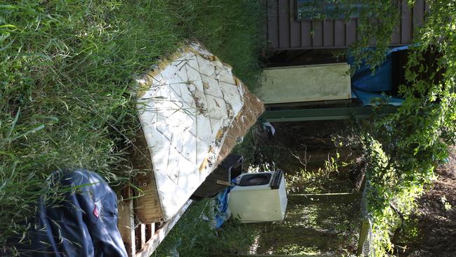 The back of the Katoomba house. Picture: David Swift