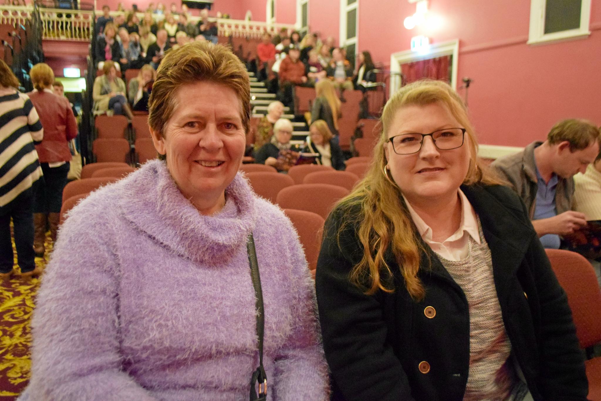 Ready for showtime are Jenny Rainbird and Allison Webster. Picture: Jonno Colfs