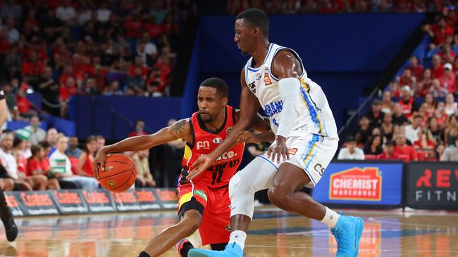 Bryce Cotton was greeted with chants of MVP, MVP at Perth on Friday night. Picture: James Worsfold/Getty Images.