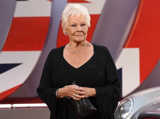 Judi Dench attends the premiere of No Time to Die at the Royal Albert Hall on September 28, 2021 in London. (Photo by Ian Gavan/Getty Images for EON Productions, Metro-Goldwyn-Mayer Studios, and Universal Pictures)