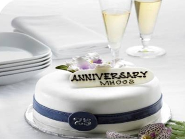 One of the “special occasion” cakes now on offer with Malaysia Airlines.