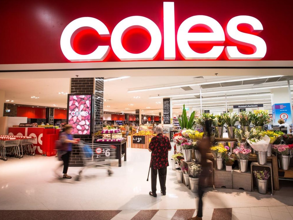 Self service is the checkout choice for 75 per cent of customers at Coles. Picture Ian Waldie Bloomberg via Getty Images
