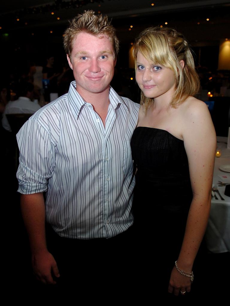 Cody Traynor and Emily Lines at the 2009 St John’s Catholic Senior College formal. Picture: NT NEWS