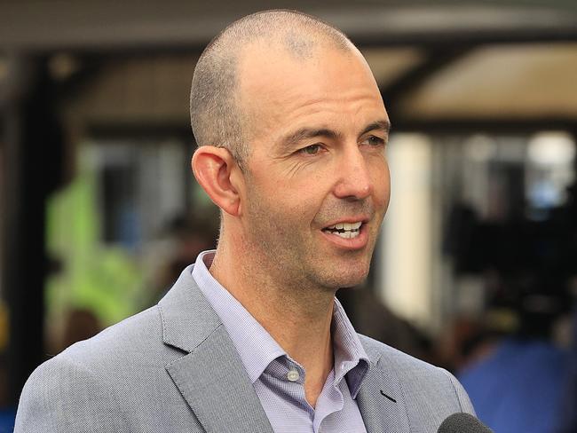 WOLLONGONG, AUSTRALIA - NOVEMBER 21: Jason Coyle looks on after winning race 5 with Mo's Crown during 'The Gong Race Day' at Illawarra Turf Club, Kembla Grange, on November 21, 2020 in Wollongong, Australia. (Photo by Mark Evans/Getty Images)