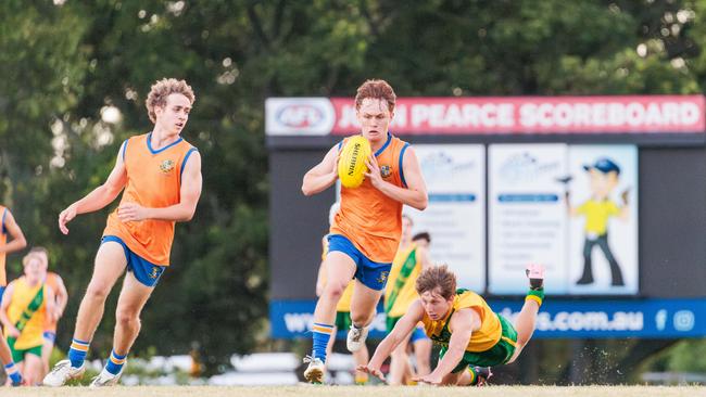 AIC Australian Rules football action between Ashgrove and St Patrick's on Friday, February 21, 2025. Picture: Seb Harman of Gower Productions.