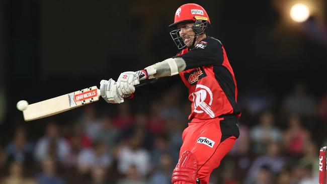 Tom Cooper starred with the bat for the Renegades against the Sixers. Picture: Getty Images 