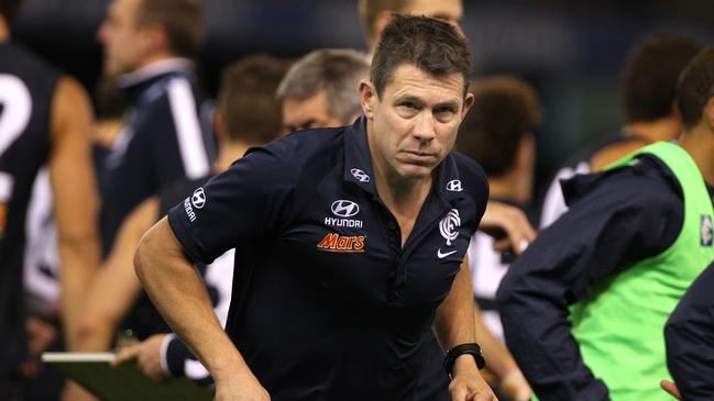 Brett Ratten was sacked by the Blues in 2012. Picture: Wayne Ludbey