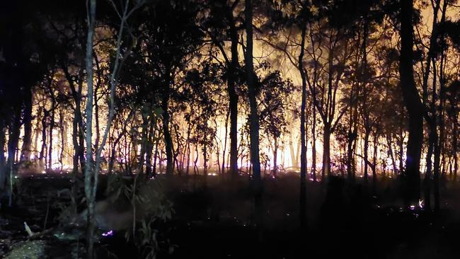 The Deepwater fire. Picture: Westowe Rural Fire Brigade