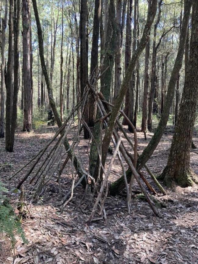 It’s claimed yowie territory is marked by structures like the one above. Picture: Facebook