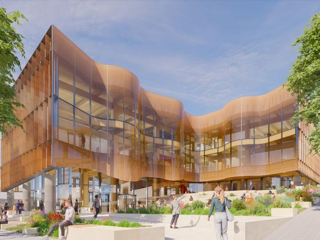 Design plans have been unveiled for the University of Newcastleâs (UON) $55m plans to build a new health, innovation and education stand-alone campus in Gosford. Picture: Lyons / EJE Architecture