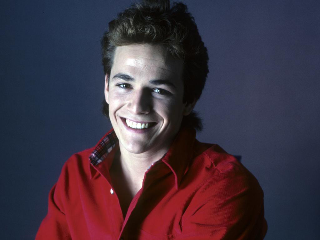 Luke Perry in a promotional photoshoot for TV series ‘Loving’ in 1987. Picture: ABC Photo Archives/ABC via Getty Images