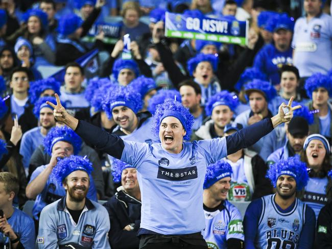 Blatchys Blues during game two at ANZ Stadium. Picture: Dylan Robinson