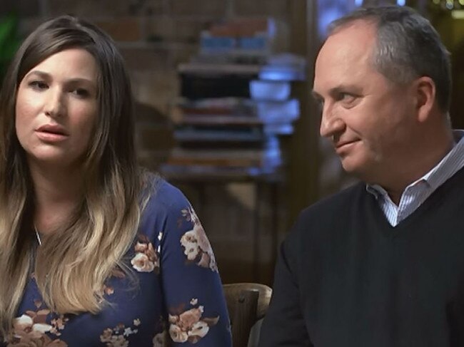 Barnaby Joyce will be vulnerable after the firestorm over his relationship with ex-staffer Vikki Campion (left) last year. Credit: Channel 7