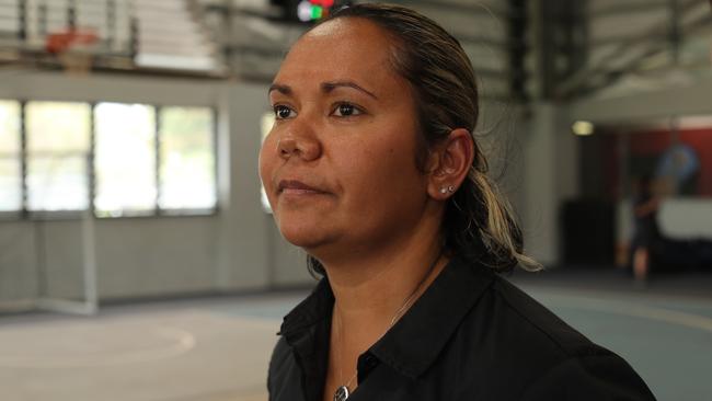 Local Decision Making minister Selena Uibo during the site tour of the Anindilyakwa Healing Centre, Groote Eylandt on Friday February 2.