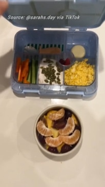 Influencer divides with son's 'healthy' lunch box