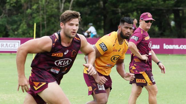 Patrick Carrigan and Payne Haas have become NRL superstars under Walters. Photographer: Liam Kidston.