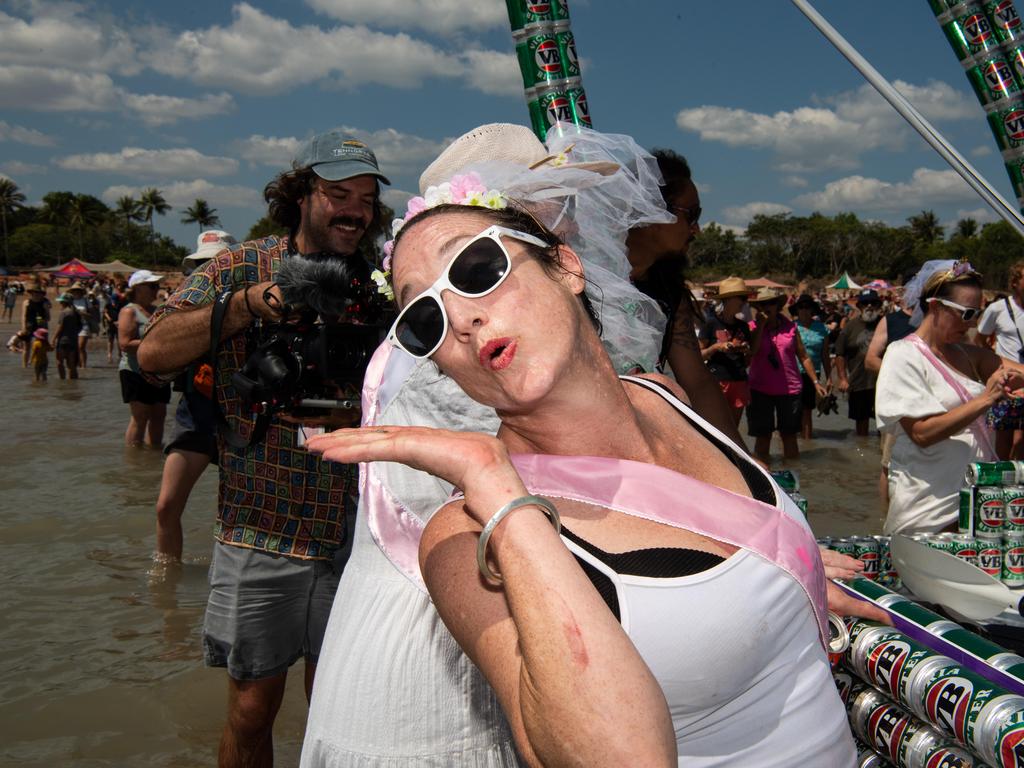Darwin Beer Can Regatta at Mindil Beach, 2024. Picture: Pema Tamang Pakhrin