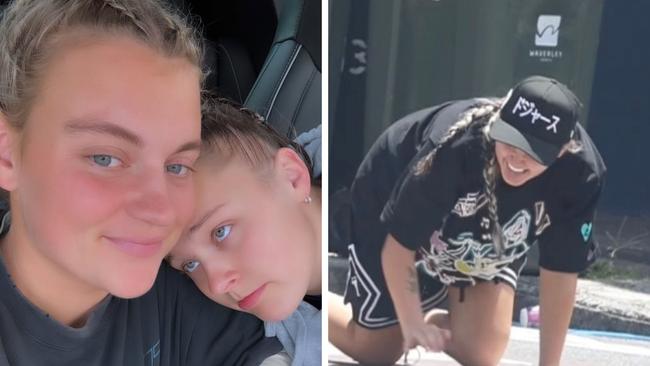 Jojo Siwa and her Aussie girlfriend have been captured on camera engaging in a bizarre act.