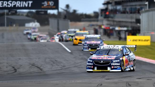 Jamie Whincup from Triple Eight Race Engineering during the 2018 Virgin Australia Supercars Championship at The Bend. Picture: AAP Image/David Mariuz