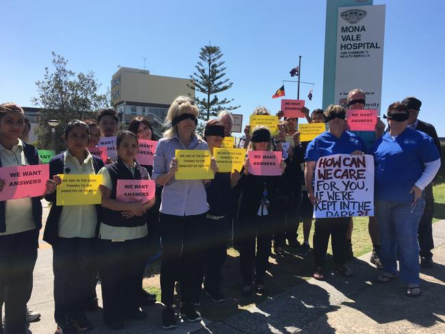 Mona Vale Hospital staff are complaining about 'being left in the dark'. Picture: Supplied.