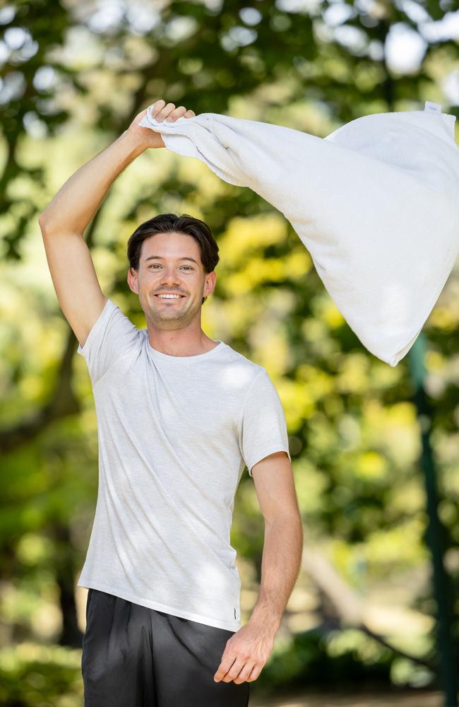 Watch the video routine below to see how a towel can be useful in your exercise routine. Picture: Jason Edwards