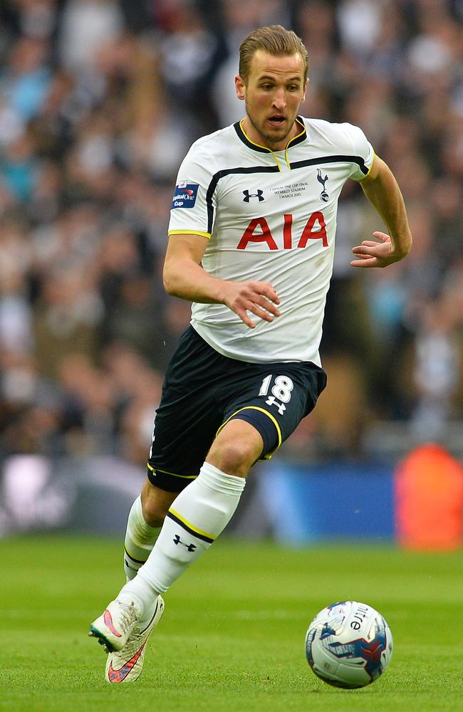 Tottenham Hotspur's English striker Harry Kane.