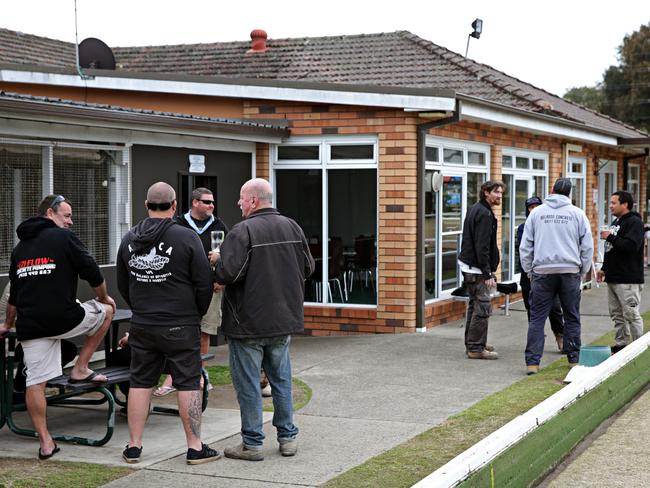 Regulars enjoying the last day of service at the club in August 2018. Picture: Adam Yip / Manly Daily