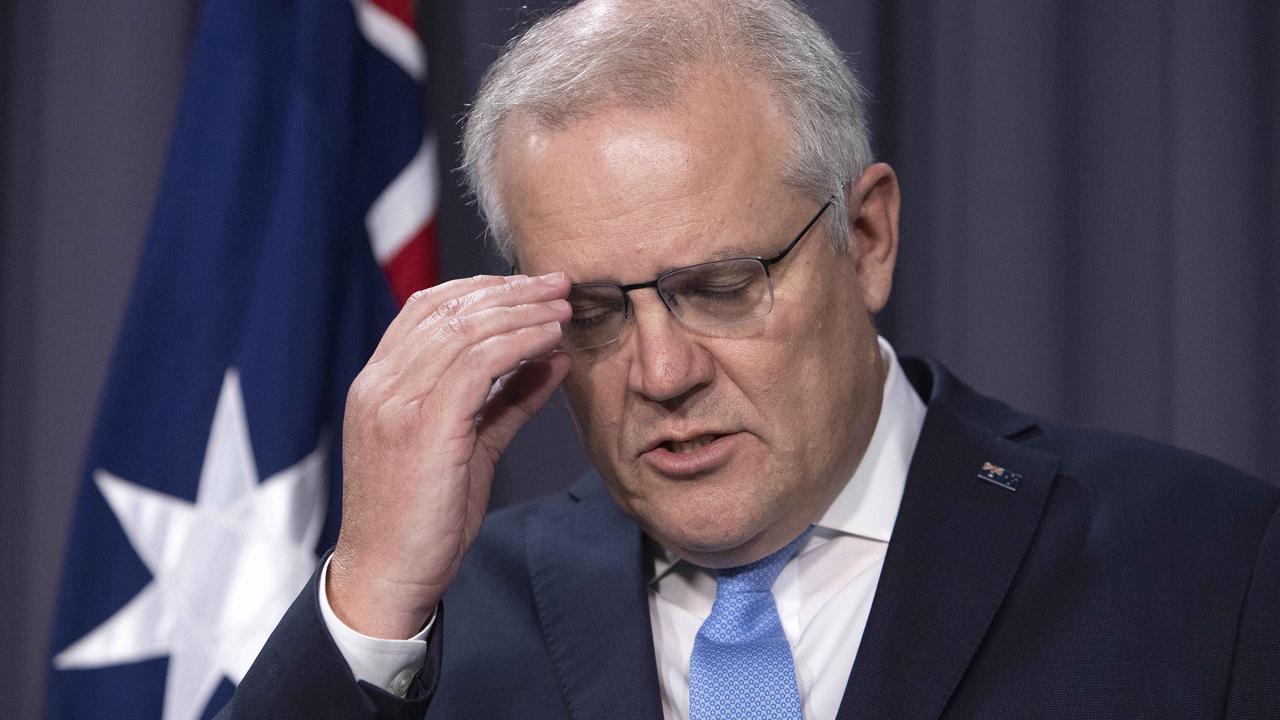 Prime Minister Scott Morrison when making the announcement. NCA NewsWire / Gary Ramage