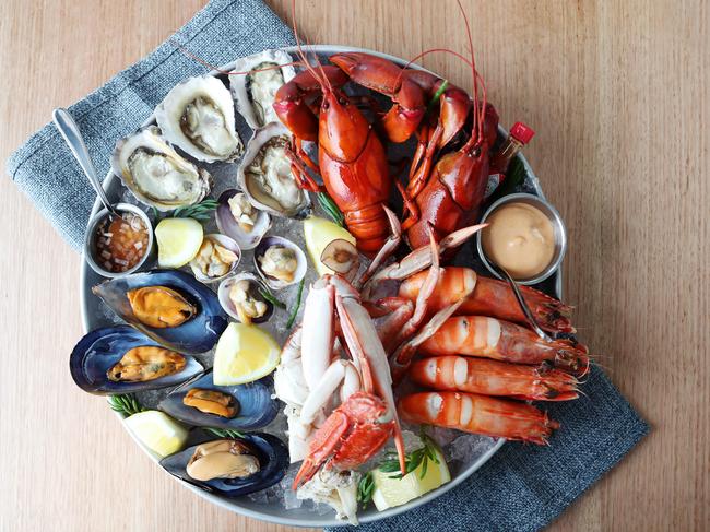 The seafood platter at Captain Baxter. Picture: Rebecca Michael.