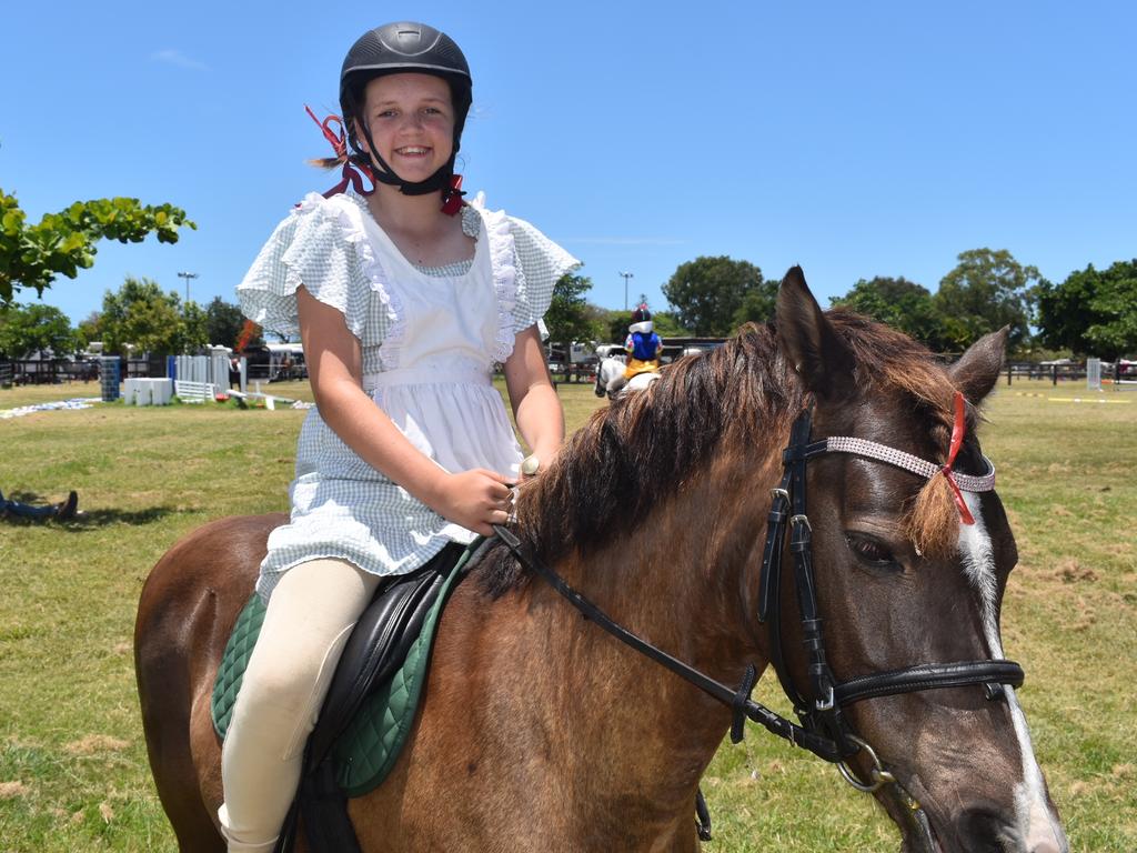 Ava Buckley as Dorothy from Wizard of Oz competing at Mackay North Pony Club's dressage teams competition, November 6, 2021. Picture: Matthew Forrest