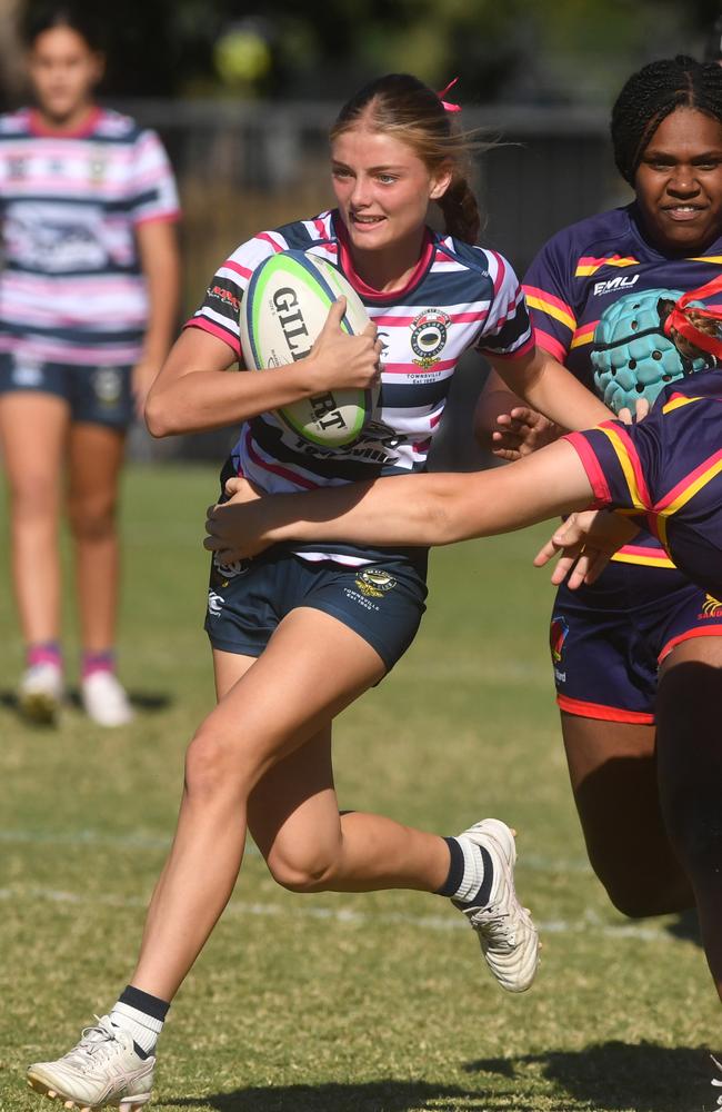 Women's rugby union game between North Ward and Brothers at Townsville Sports Reserve. Brothers Siena Tabacchi. Picture: Evan Morgan