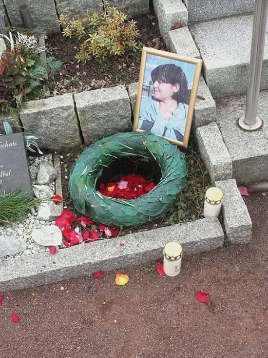 Her daughter’s plot in Germany. Picture: supplied