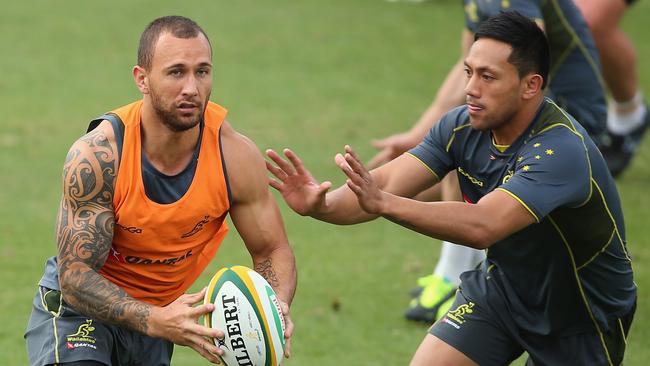 Quade Cooper calls Christian Lealiifano a “massive inspiration”.