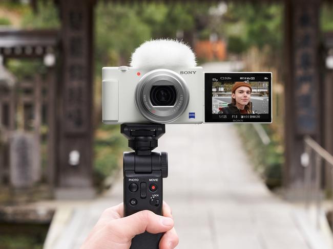 The Sony GP-VPT2 Shooting Grip can act as a tripod and a remote control for cameras.