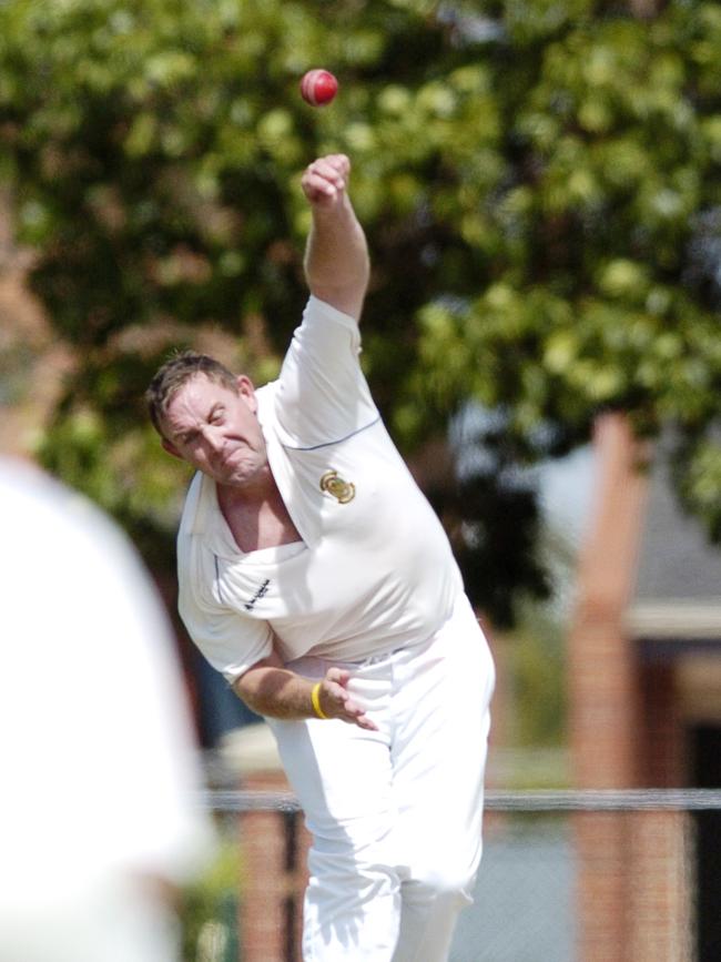 Sean Ayres charges in during his first season with Bundoora Old Paradians.