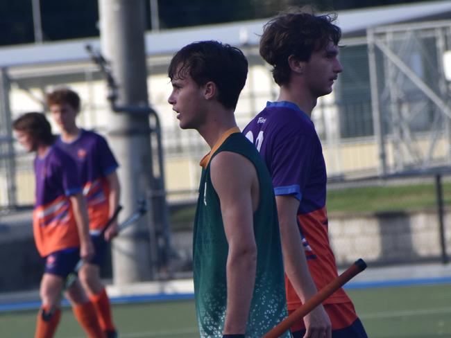 Fraser Coast versus Ipswich at the Hockey Queensland under-18 menâ€™s state championships in Rockhampton from April 25 to 28, 2024.