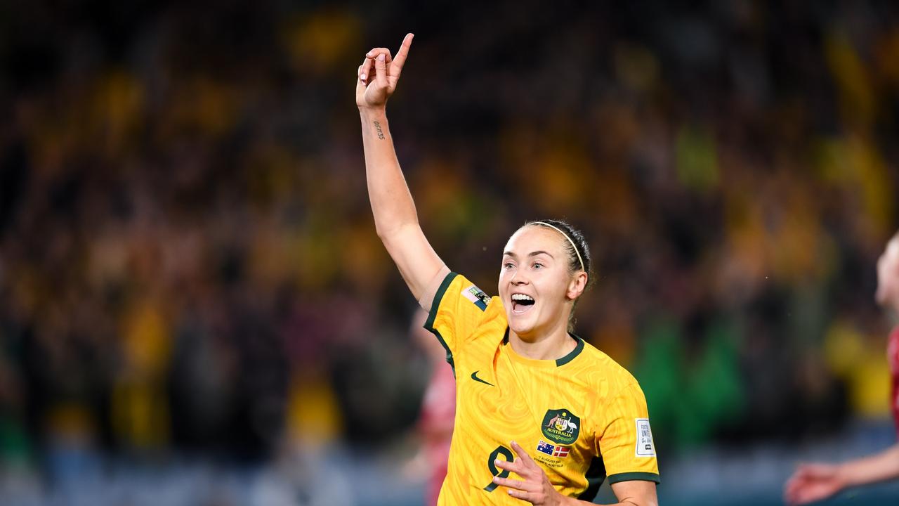 The Matildas have celebrated win after win at the Women’s World Cup. Picture: Steven Markham/Icon Sportswire via Getty Images)