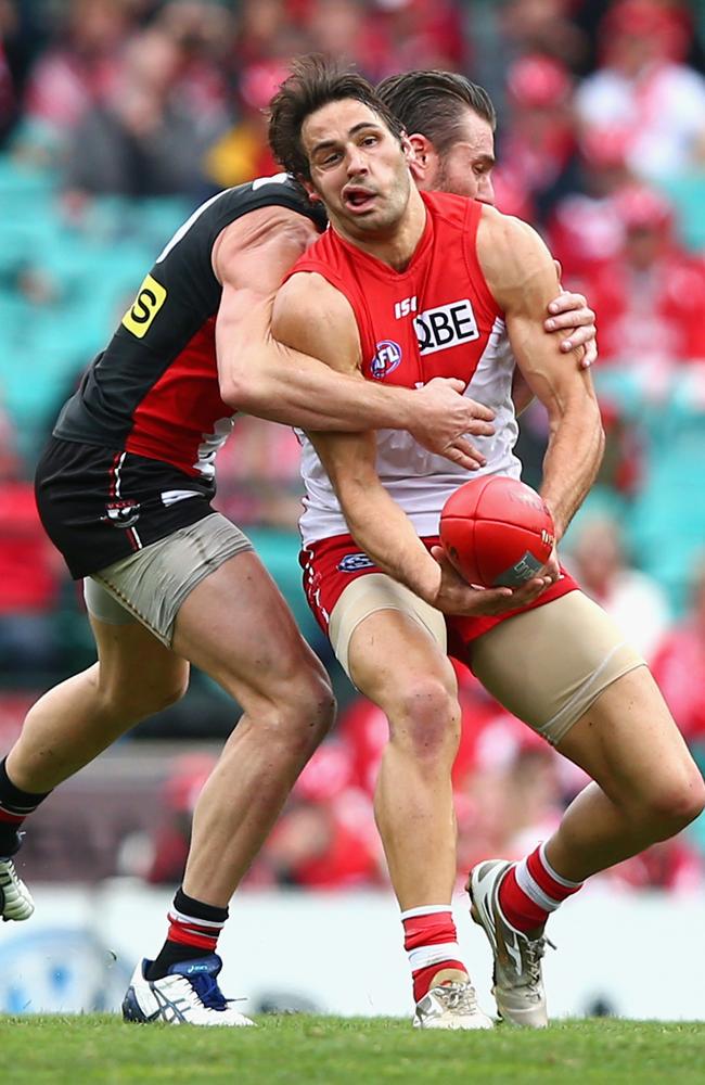 Josh Kennedy was subbed out of the game with a hamstring injury.