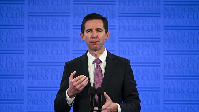 Federal Tourism Minister Simon Birmingham. (AAP Image/Lukas Coch)